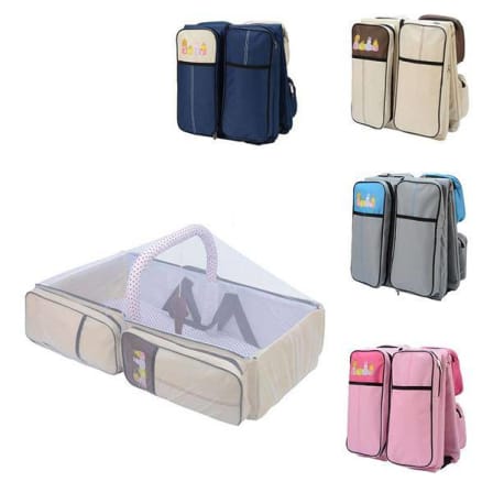 2-in-1 Baby Bed And Bag With Net - Pink_4