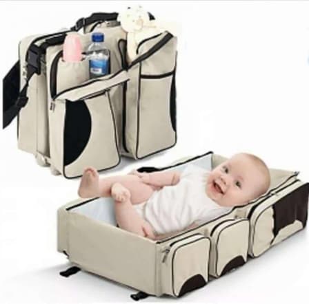 2-in-1 Baby Bed And Bag With Net - Pink_2